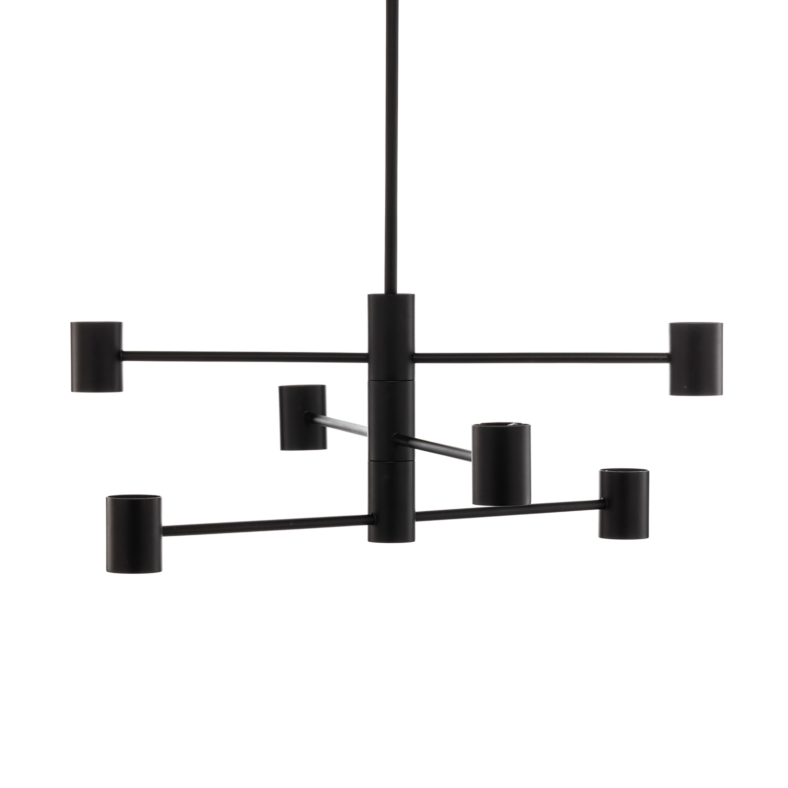 Hanglamp Radius VI, zwart, 6-lamps