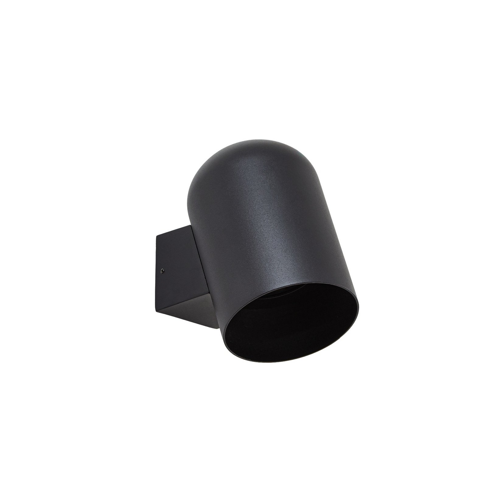 Lindby Außenwandleuchte Lupil, schwarz, Metall, GU10, IP44