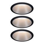 Paulmann Cole Spot LED aspect argenté Set de 3 pièces