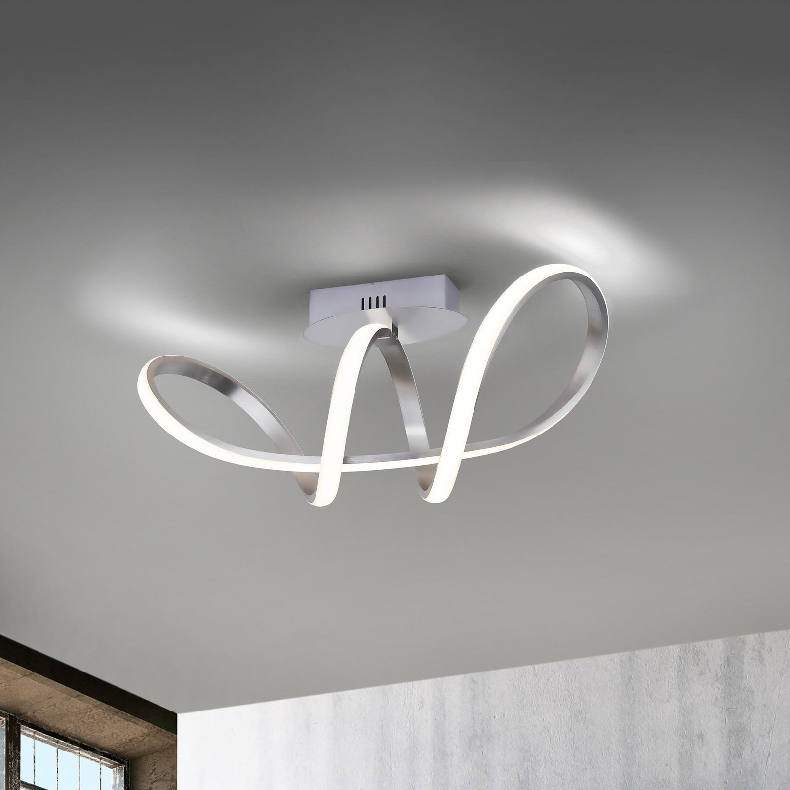 Plafonnier LED Maria, dimmable, aluminium