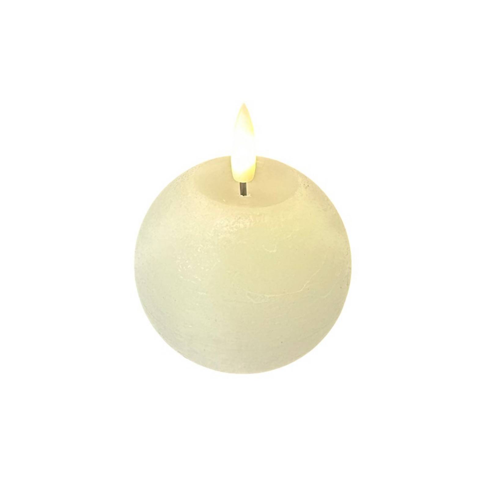 STERNTALER LED-Wachskerze, weiß, Höhe 9 cm, Kugel, Batterie günstig online kaufen