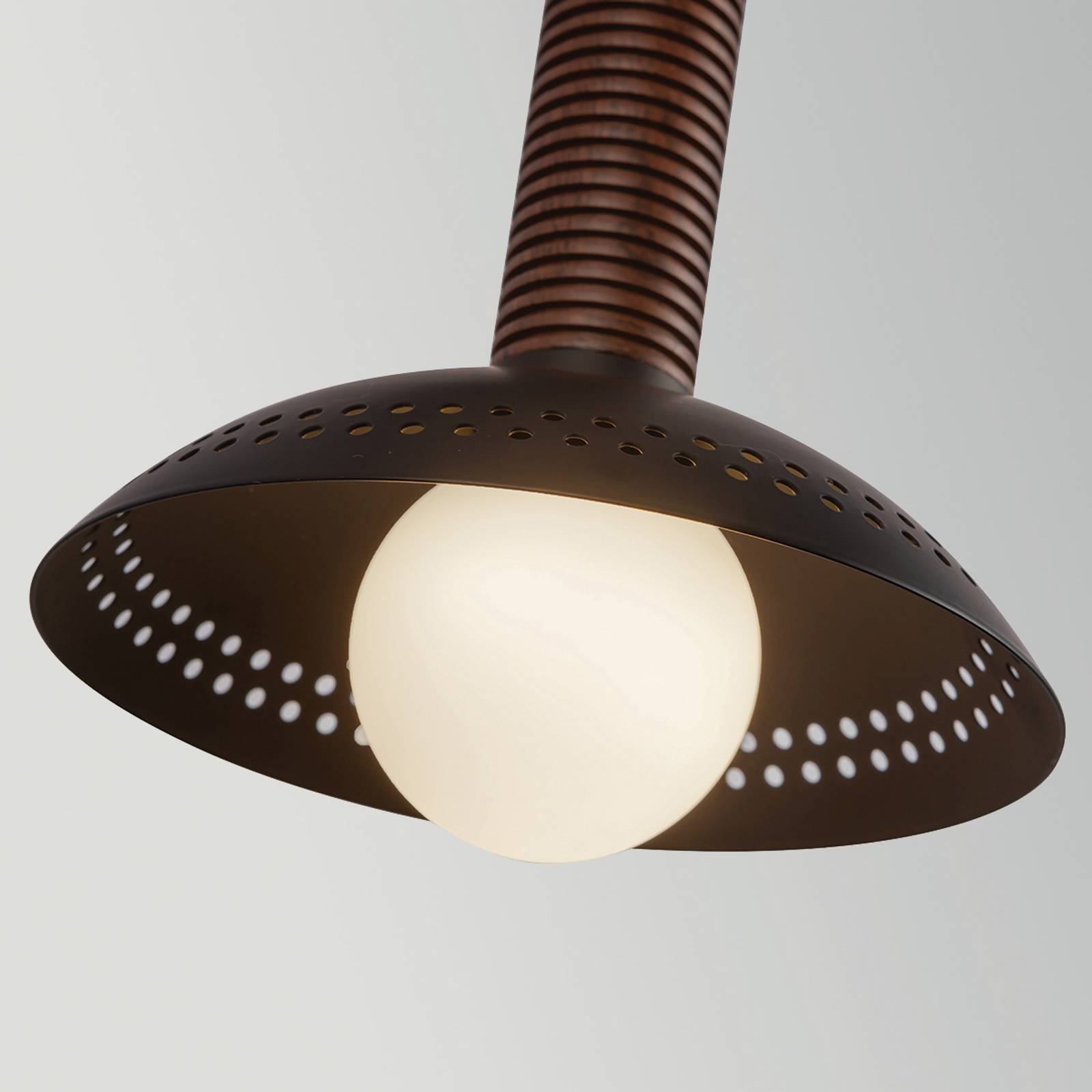 Kinkiet LED Arden, czarny matowy, wysokość 36 cm, metal, ściemniany