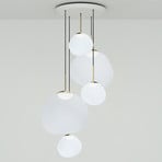 Tom Dixon Melt Pendant System Large Round, opálová/zlatá barva