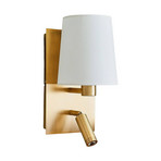 Aiden Wandleuchte Brass/White - Lindby