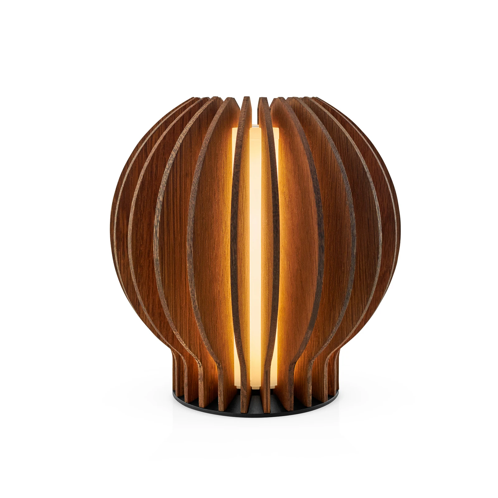 PLEASE WAIT to be SEATED Akkulampe RADIANT Holz dunkel 14cm