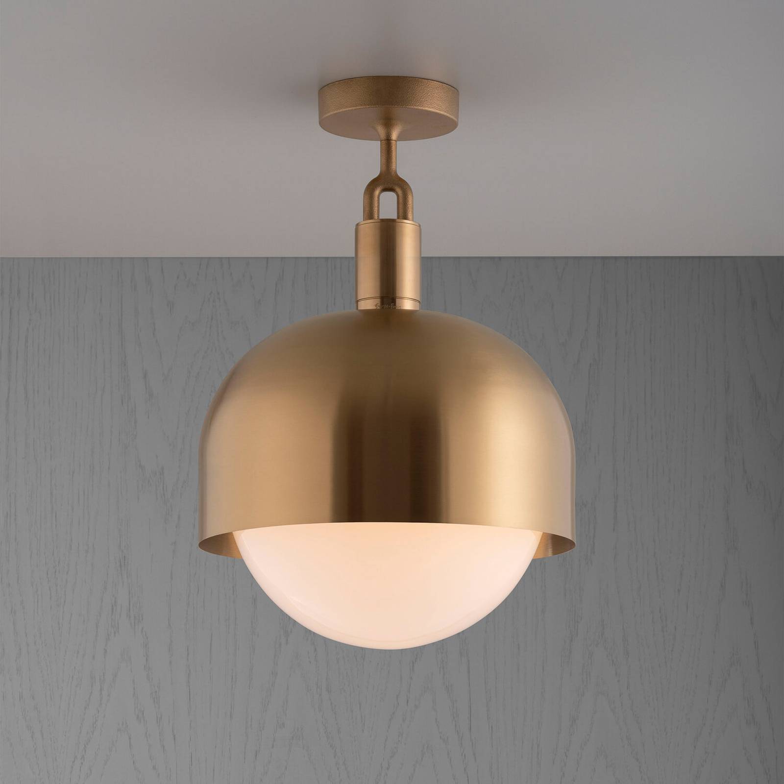 Image of Buster + Punch Forked plafond laiton/opale Ø 34cm 
