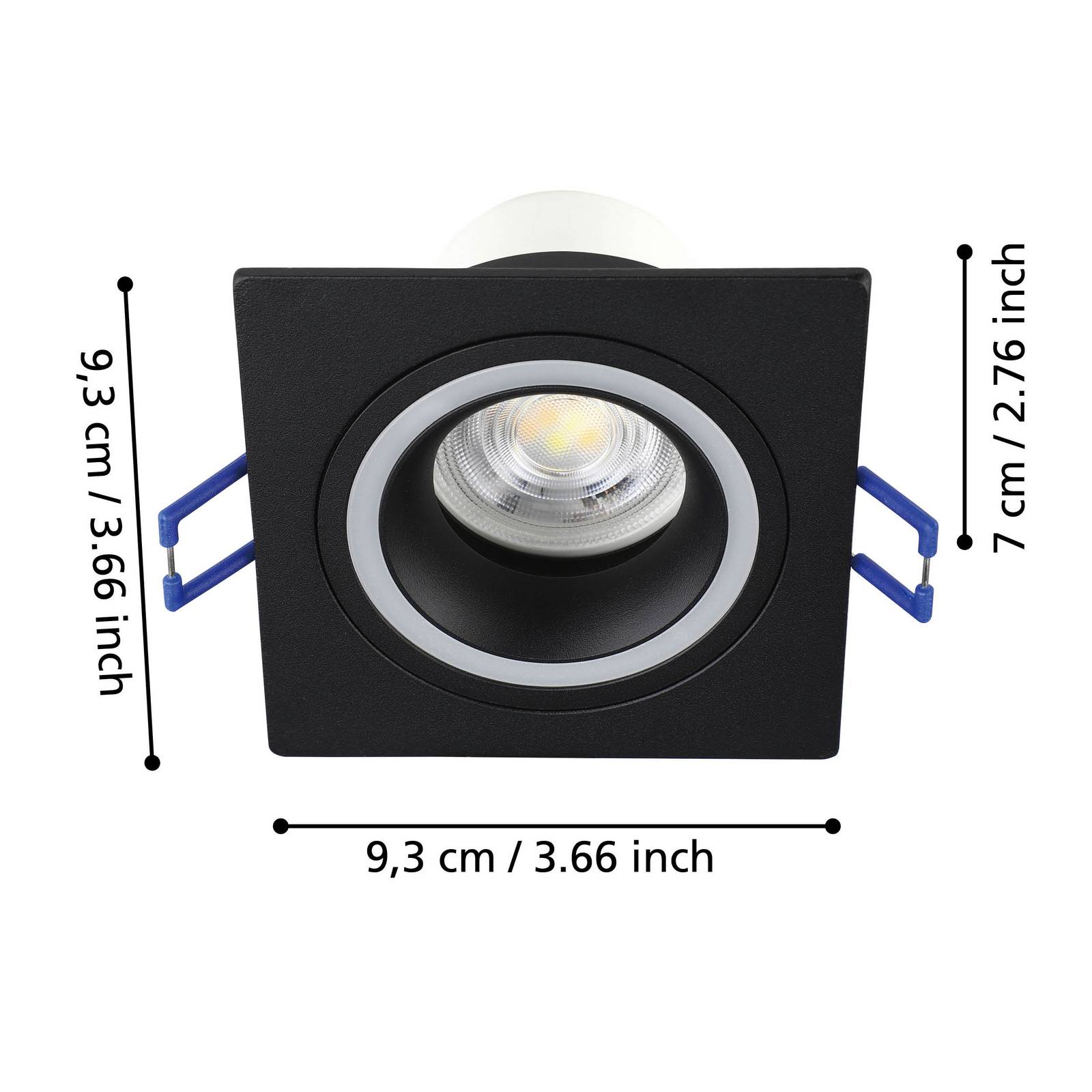EGLO connect Inteligentna lampa LED Carosso-Z, 9 x 9 cm, czarna