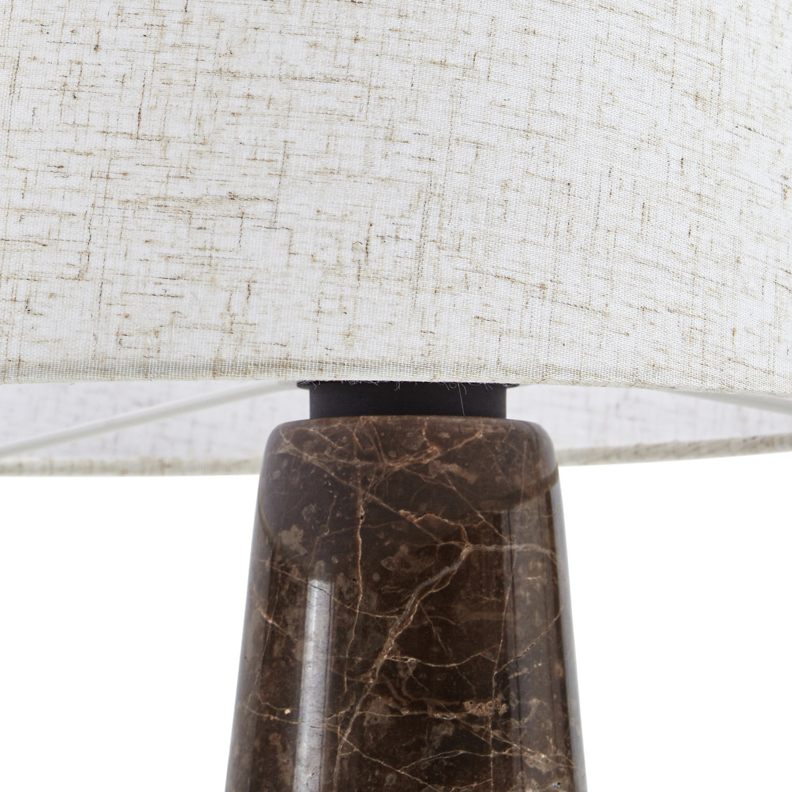 Lucande Peyton table lamp, marbled brown/beige, 48 cm Lucande Peyton table lamp, marbled brown/beige, 48 cm