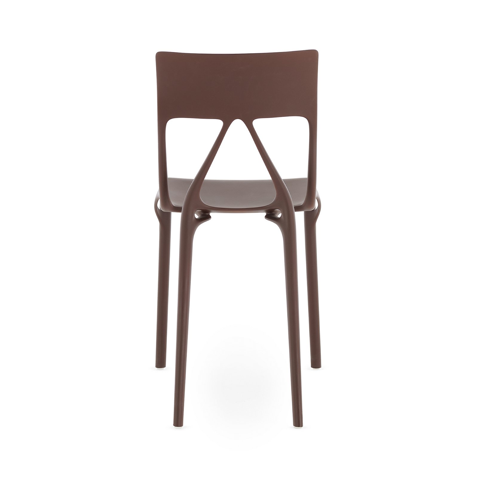 Chaises A.I. Lite, marron, hauteur 80 cm, lot de 2 - Kartell