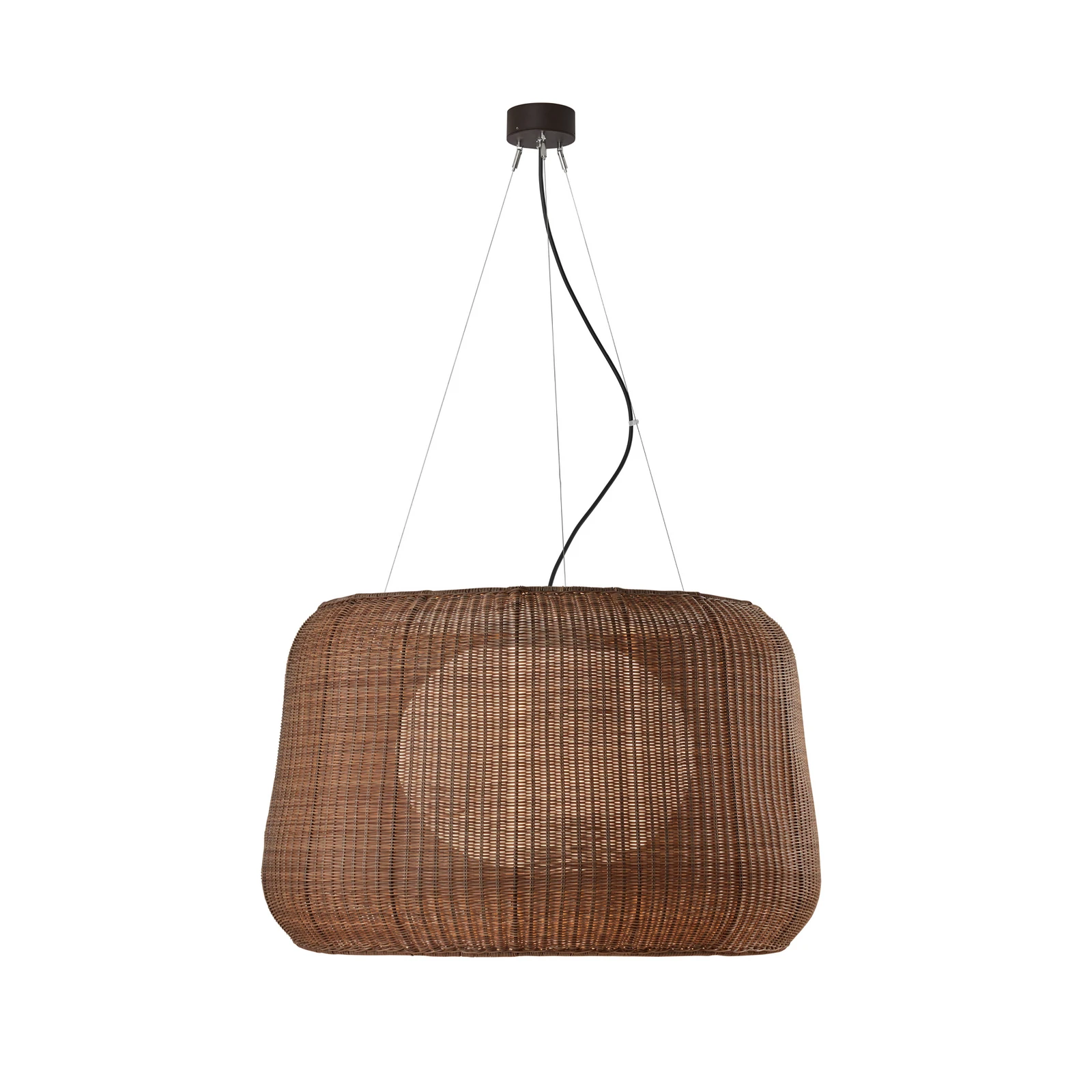 Bover āra lampa Fora 90, grafīta brūna/brūna, E27