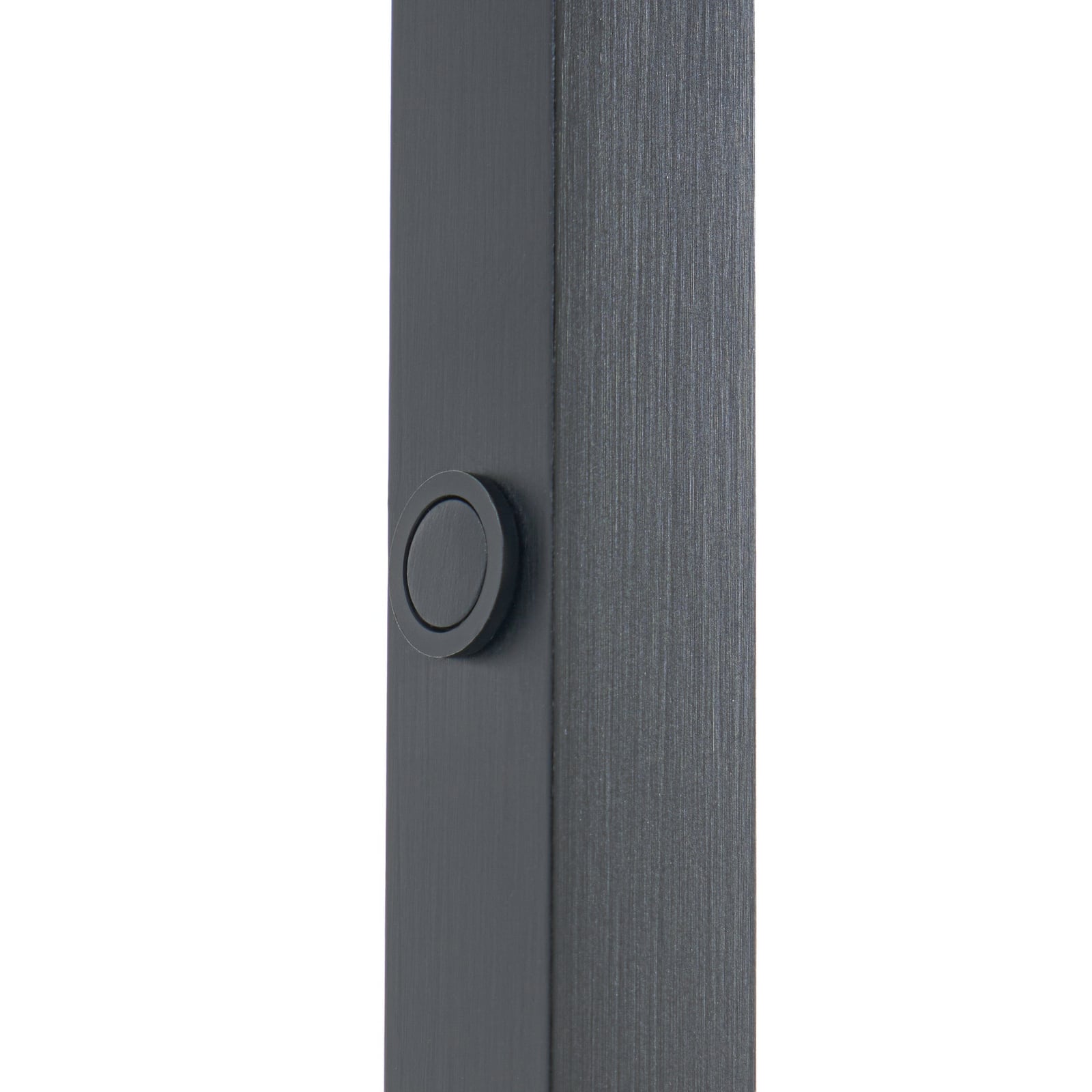 Lámpara de pie LED Steve de Lucande, negra, 130 cm, atenuable