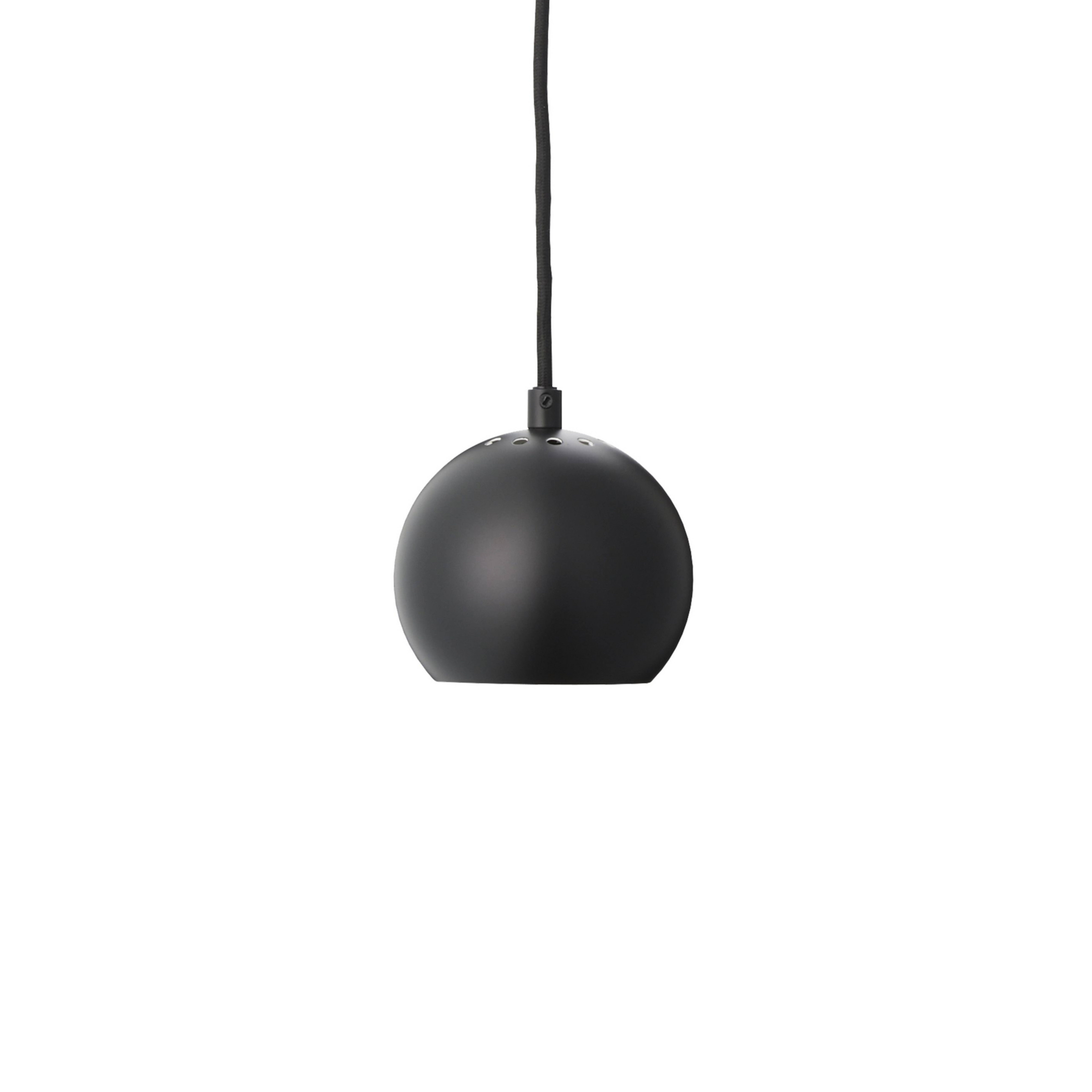 FRANDSEN függőlámpa Ball, matt fekete, Ø 12 cm