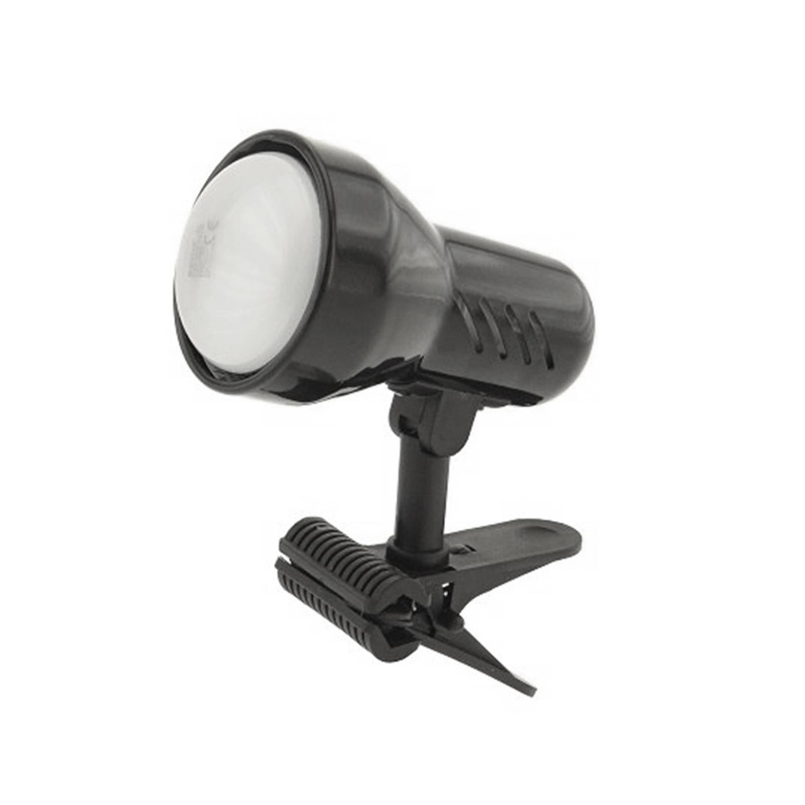 Lampe à pince KD Black avec prise douille E27