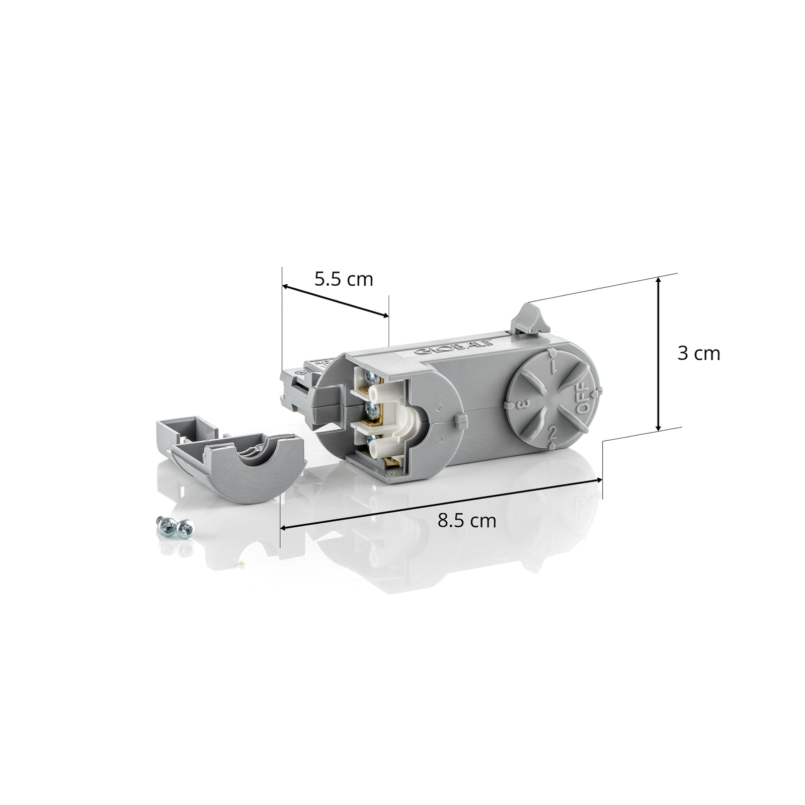 3fázový multiadaptér Noa, nosnost 10kg, šedá