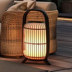 Lucande terraslamp Basket, kunststof, zwart IP44, 64 cm