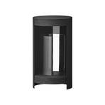 AYTM lantern Ora, black, height 28.2 cm, glass, aluminium