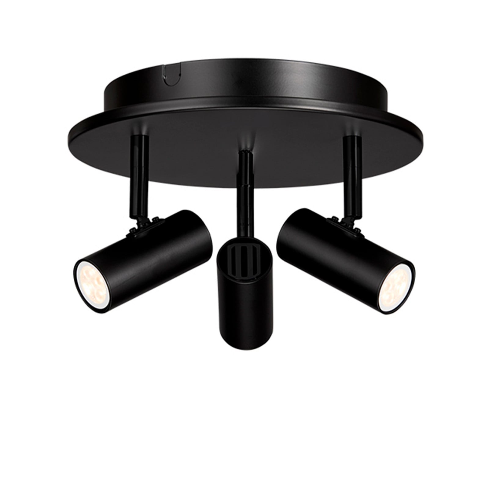 Cato Triospot Plafond Mat Svart/Matt Svart Belid - Vardagsrum