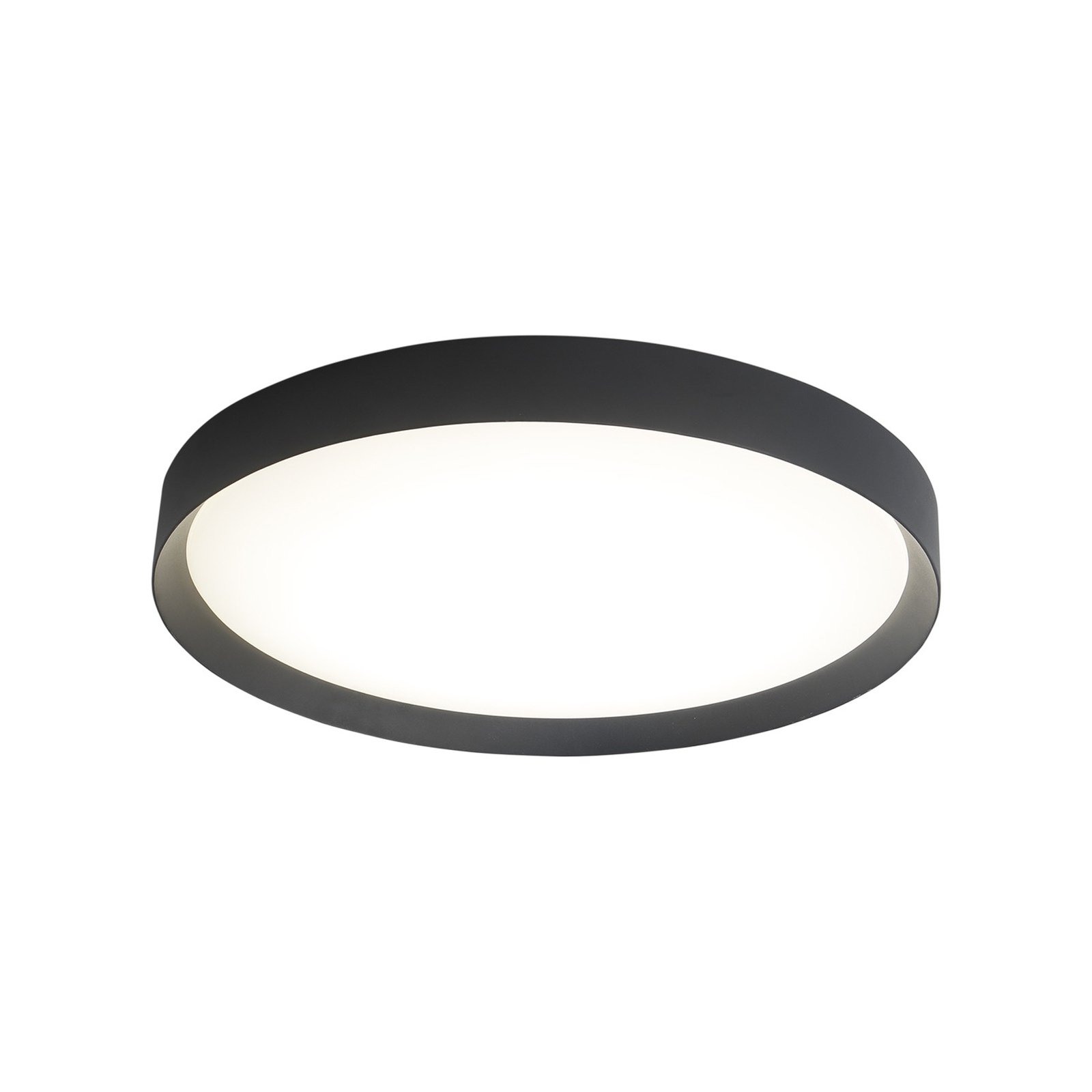 LED stropné svietidlo Minsk, Ø 60 cm, Casambi, 42 W, čierne