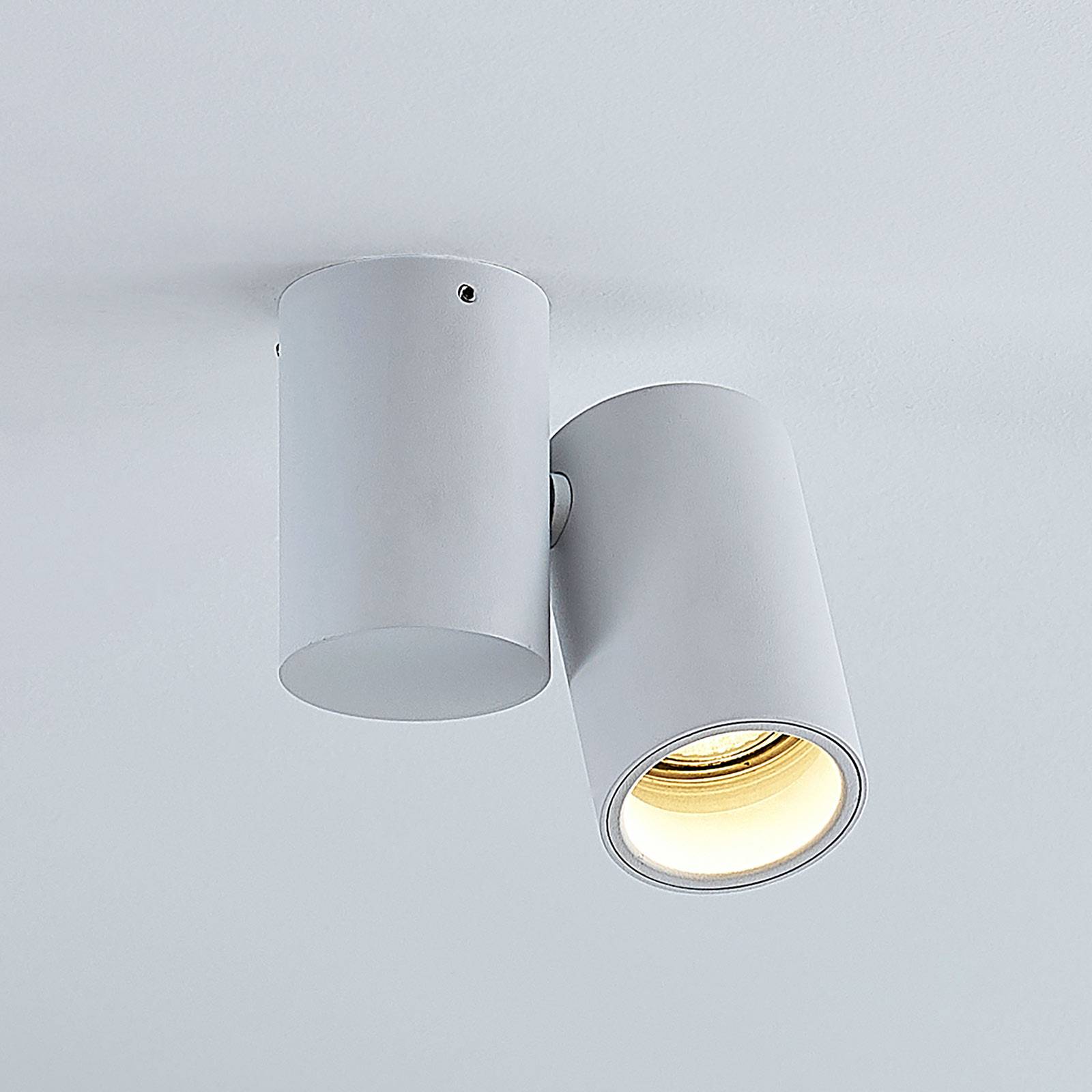 Lampa sufitowa Gesina, 1-punktowa, biała