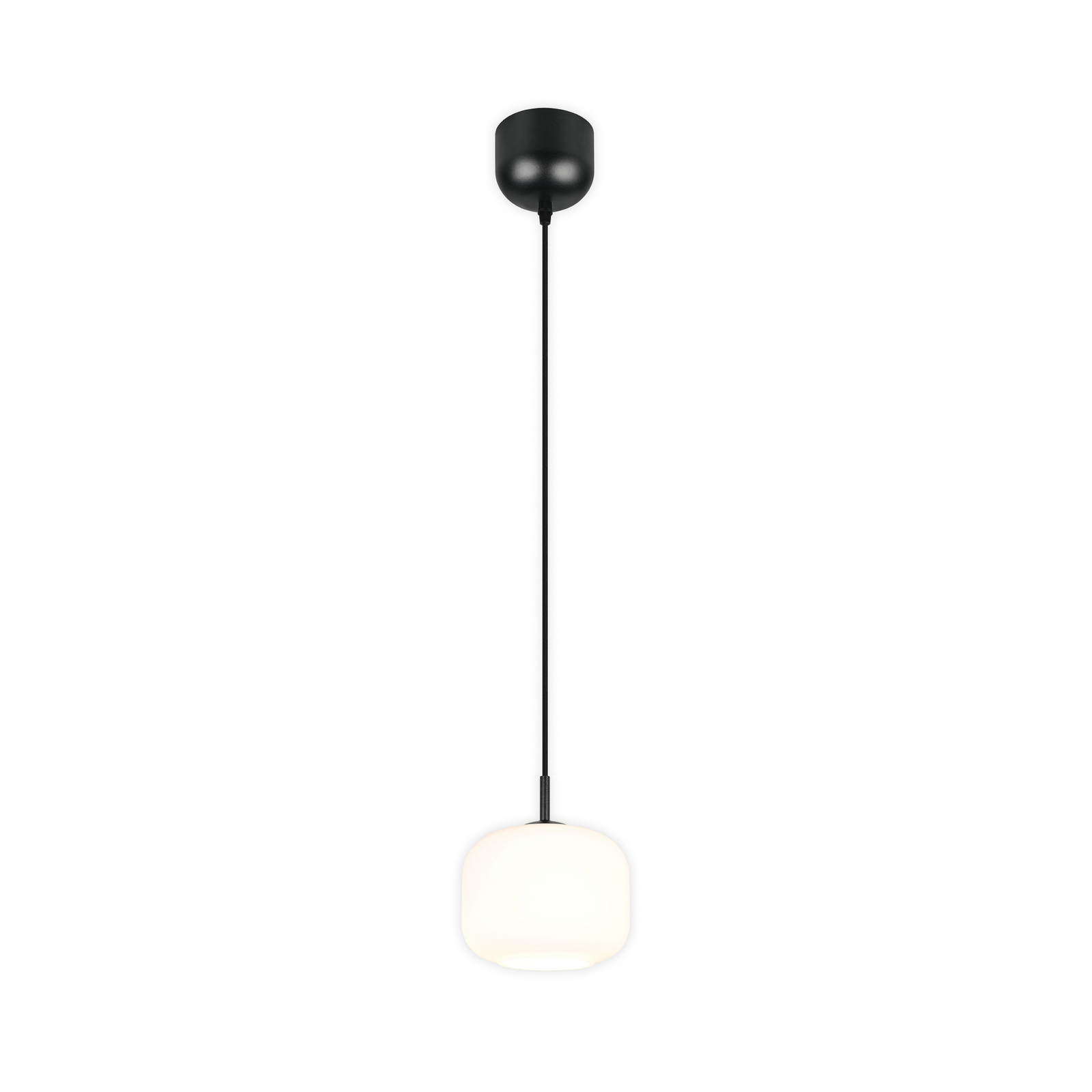 Hanglamp Signe, Ø 15 cm, wit, glas, E14