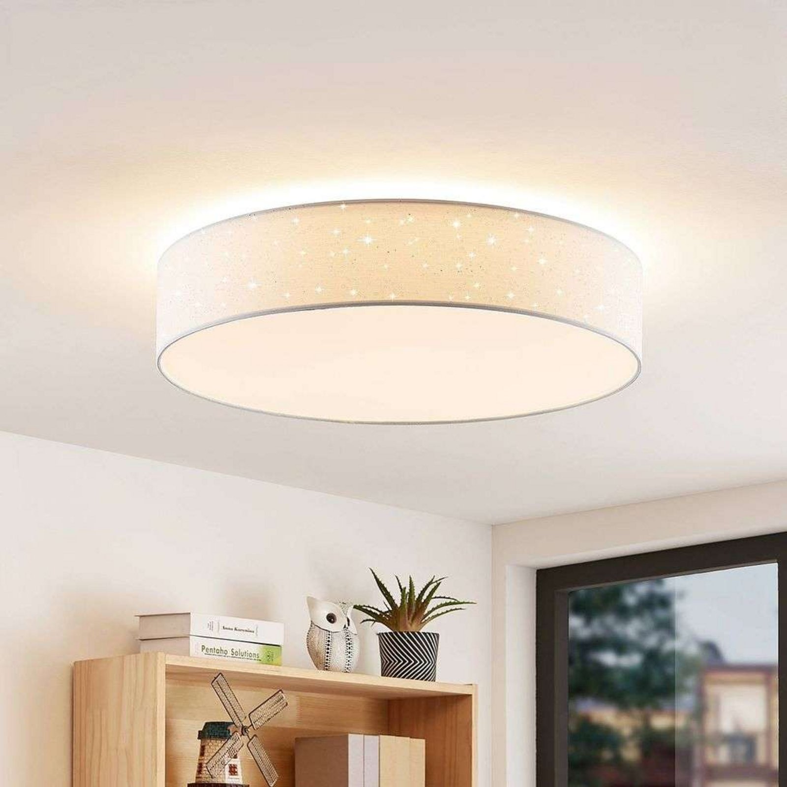 Ellamina LED Plafonieră Ø60 White - Lindby