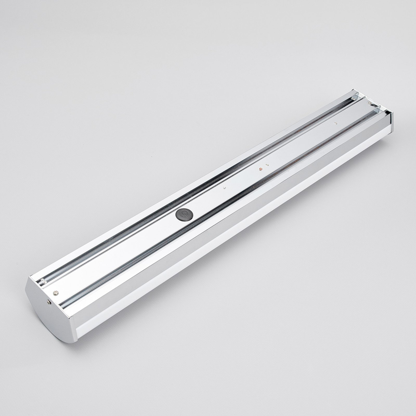Lindby LED-Bad-Wandleuchte Elanur, weiß/chrom, 58 cm, IP44