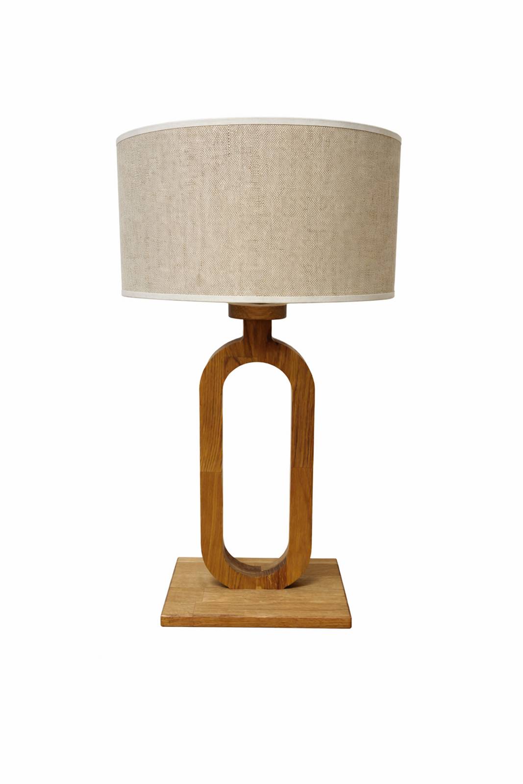 Tischlampe Patagonia eiche hell/ natur Höhe 50 cm Holz/Stoff