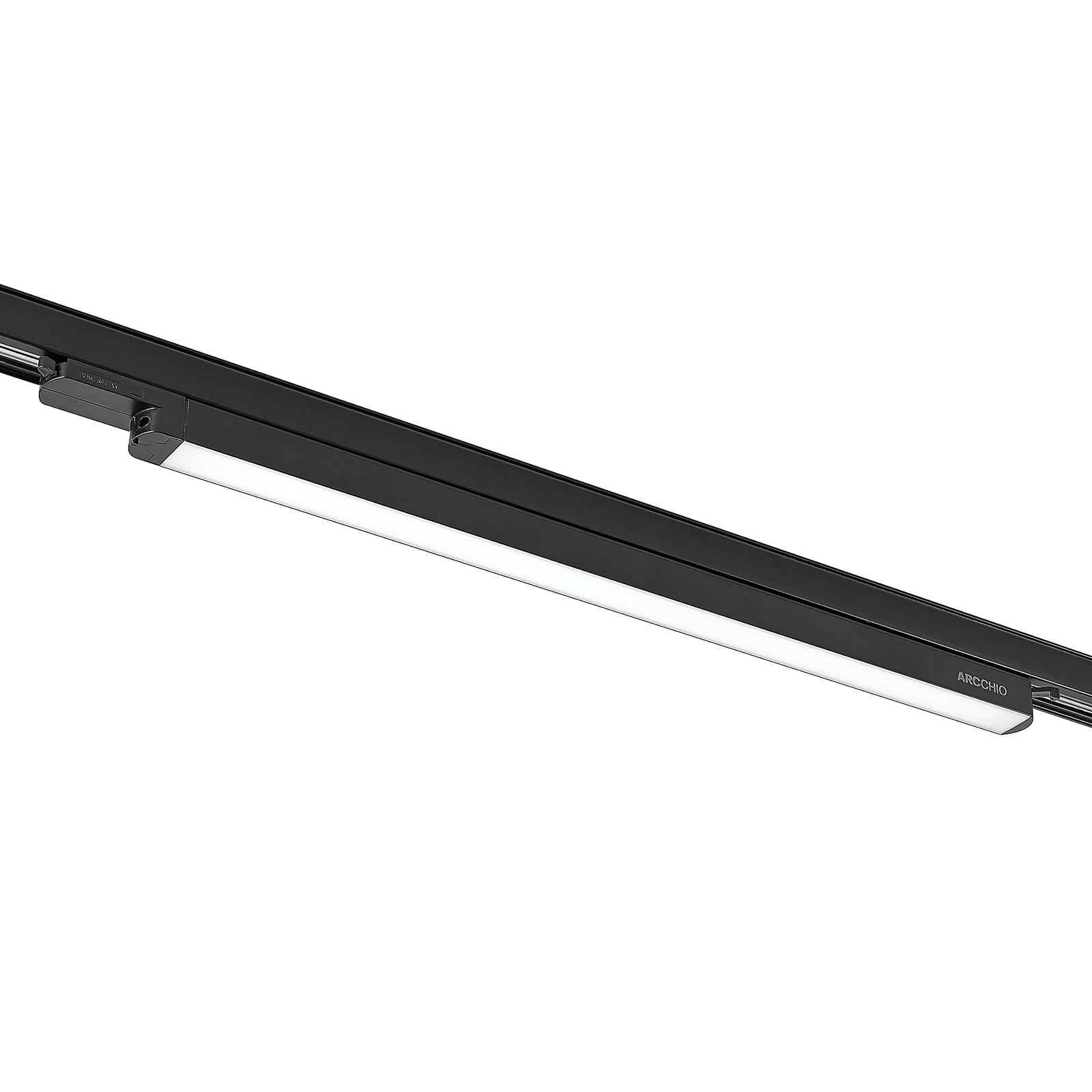 LED koľajnicové svetlo Arcchio Harlow, čierne, 69 cm, 4 000 K