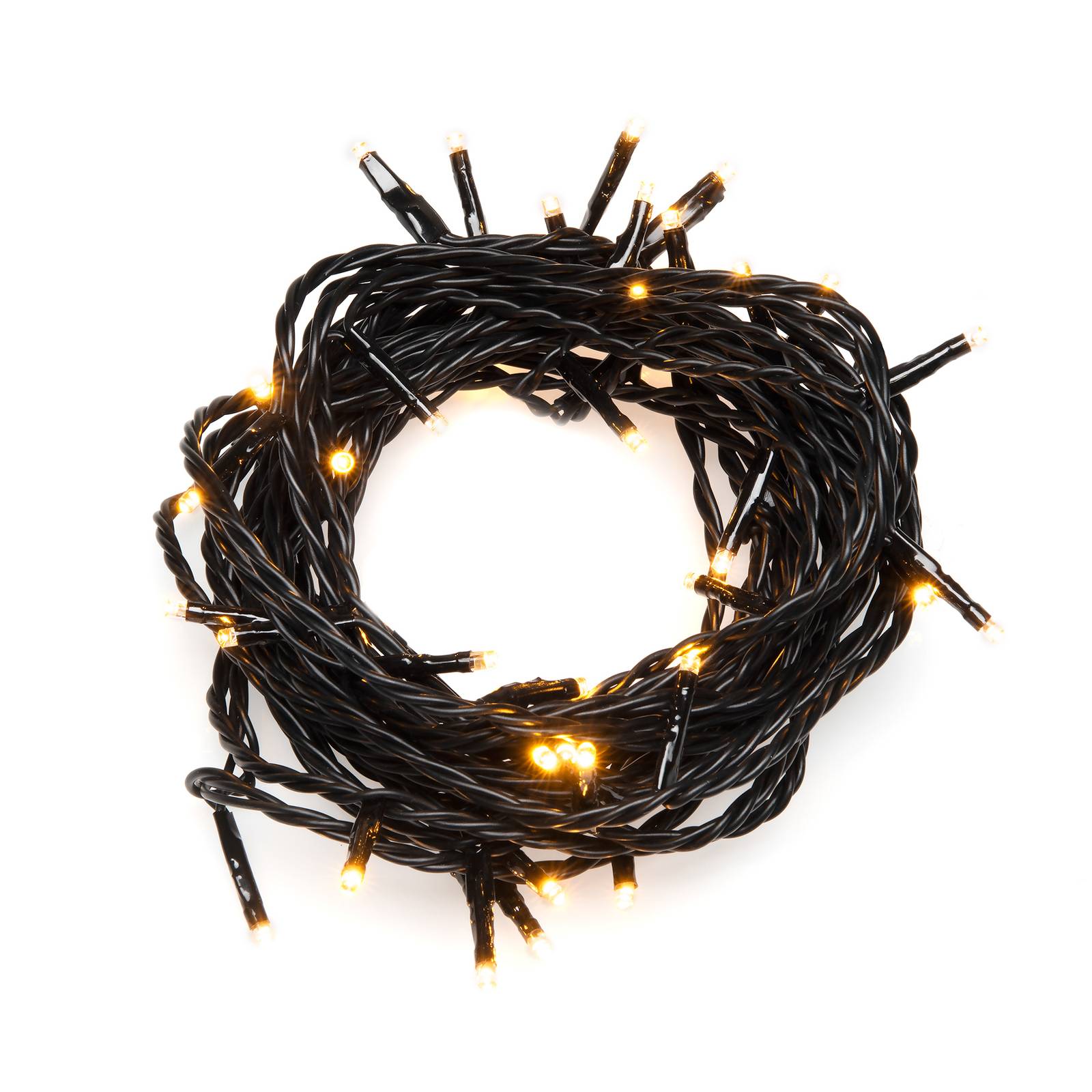 Image of Konstsmide Christmas Catena luminosa LED Micro, 80 luci nero/ambra