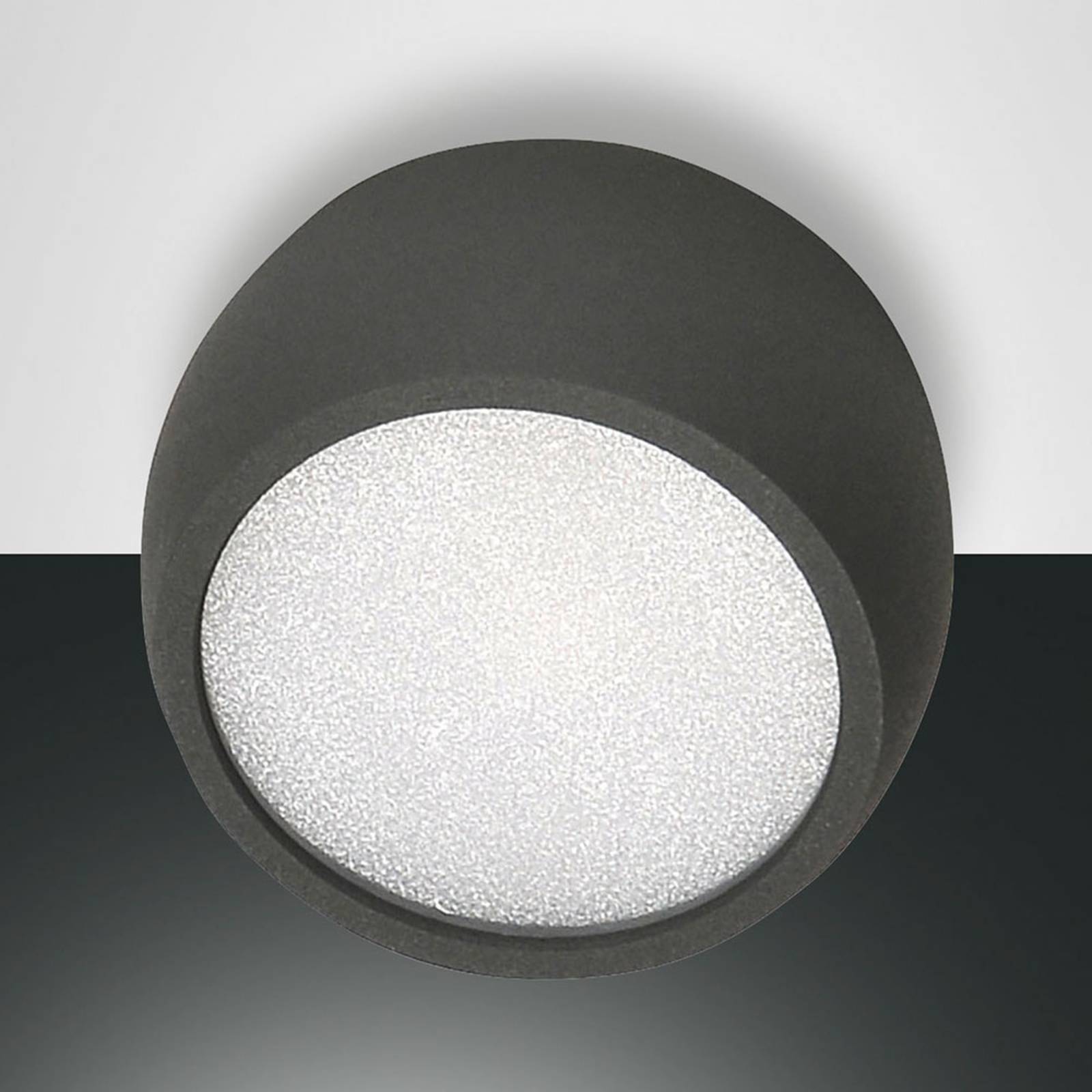Fabas Luce Downlight LED rond Vasto, anthracite