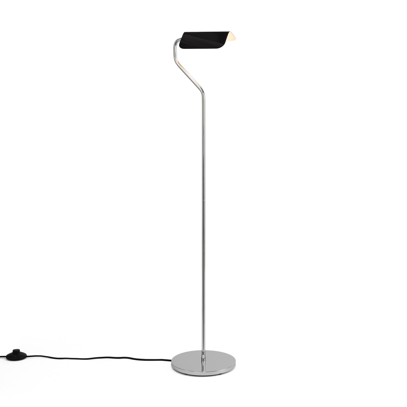 HAY Apex floor lamp, black, UK plug, height 110 cm, steel HAY Apex floor lamp, black, UK plug, height 110 cm, steel