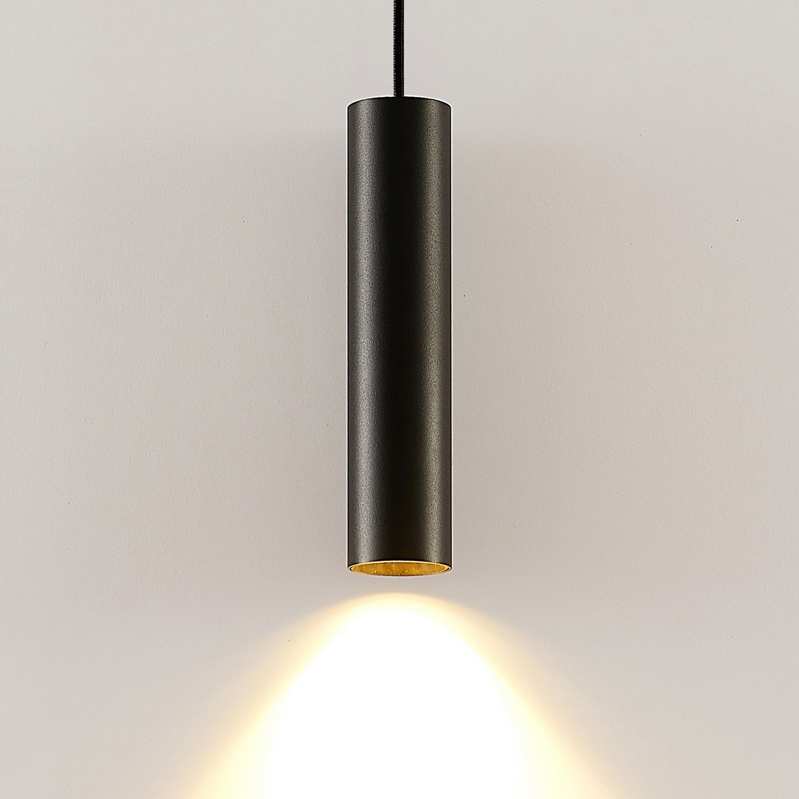 Arcchio Ejona lampă suspendată înălțime 27 cm negru aluminiu - Hol - modern - Metal