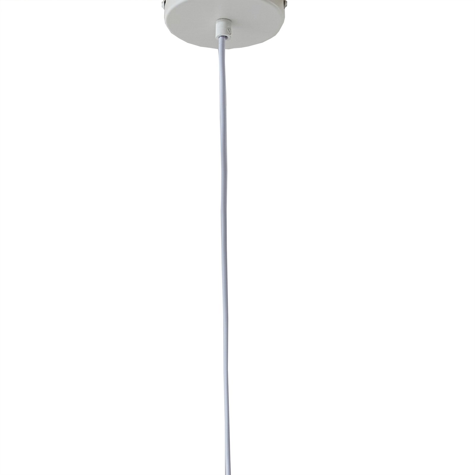 Lindby Helin pendant light, white, Ø 35 cm, fabric