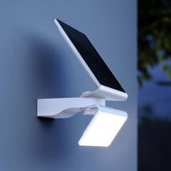 STEINEL Lámpara LED solar XSolar L-S One, blanca, sensor