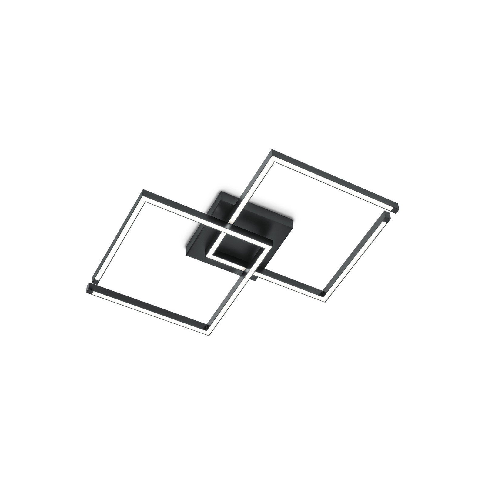 Knapstein Plafonieră cu LED Lina negru 97 x 54 cm reglabilă - Camera de zi / sufragerie - Modern - Aluminiu