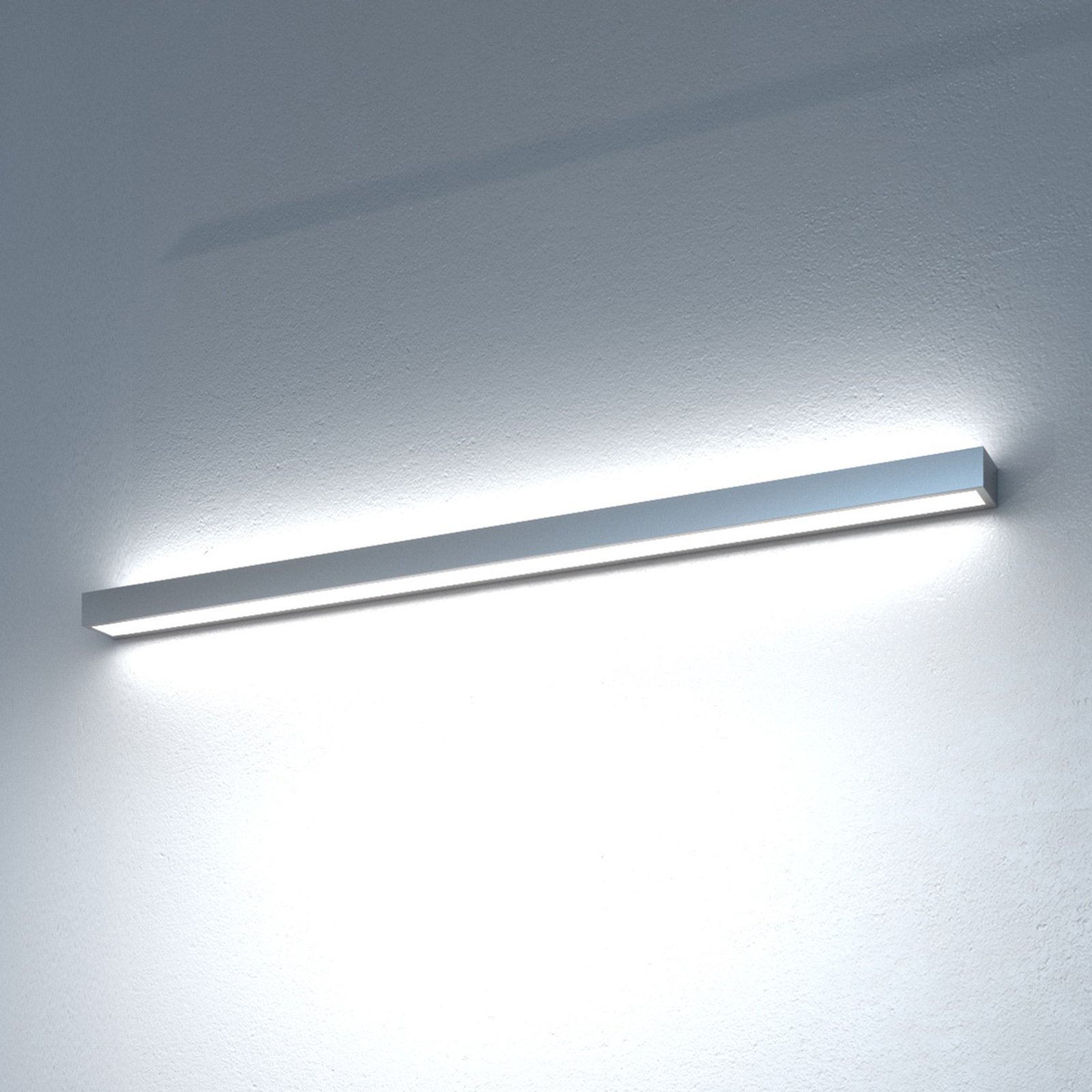 Mera LED-vegglampe, bredde 80 cm, aluminium, 4000K
