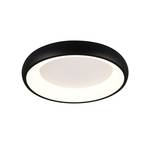 Plafondlamp Cardona, Ø 46,5 cm, mat zwart, metaal CCT