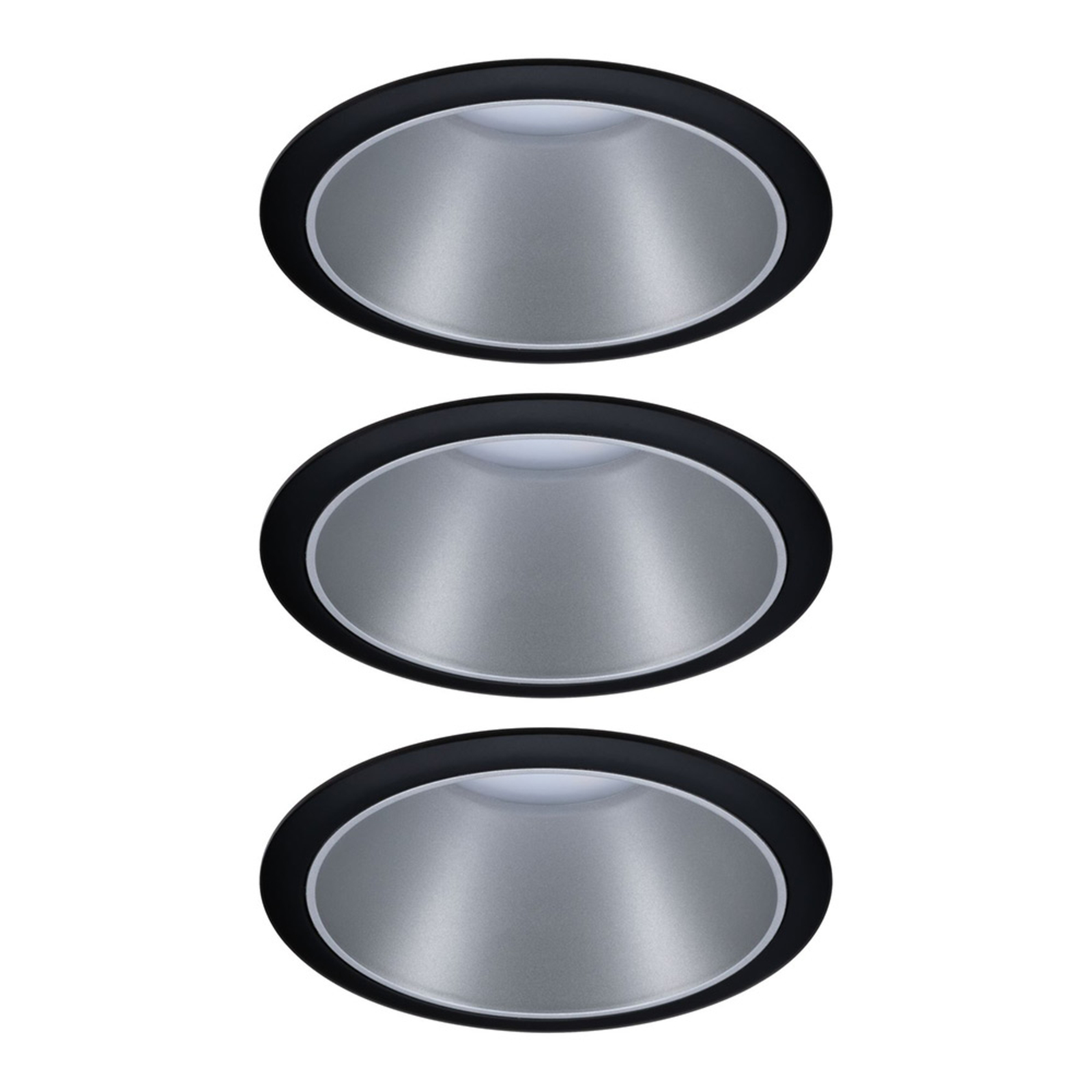 Paulmann Cole Spot LED aspect argenté Set de 3 pièces