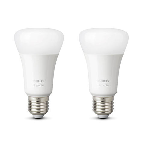 Philips Hue White 9 W E27 ampoule LED, lot de 2