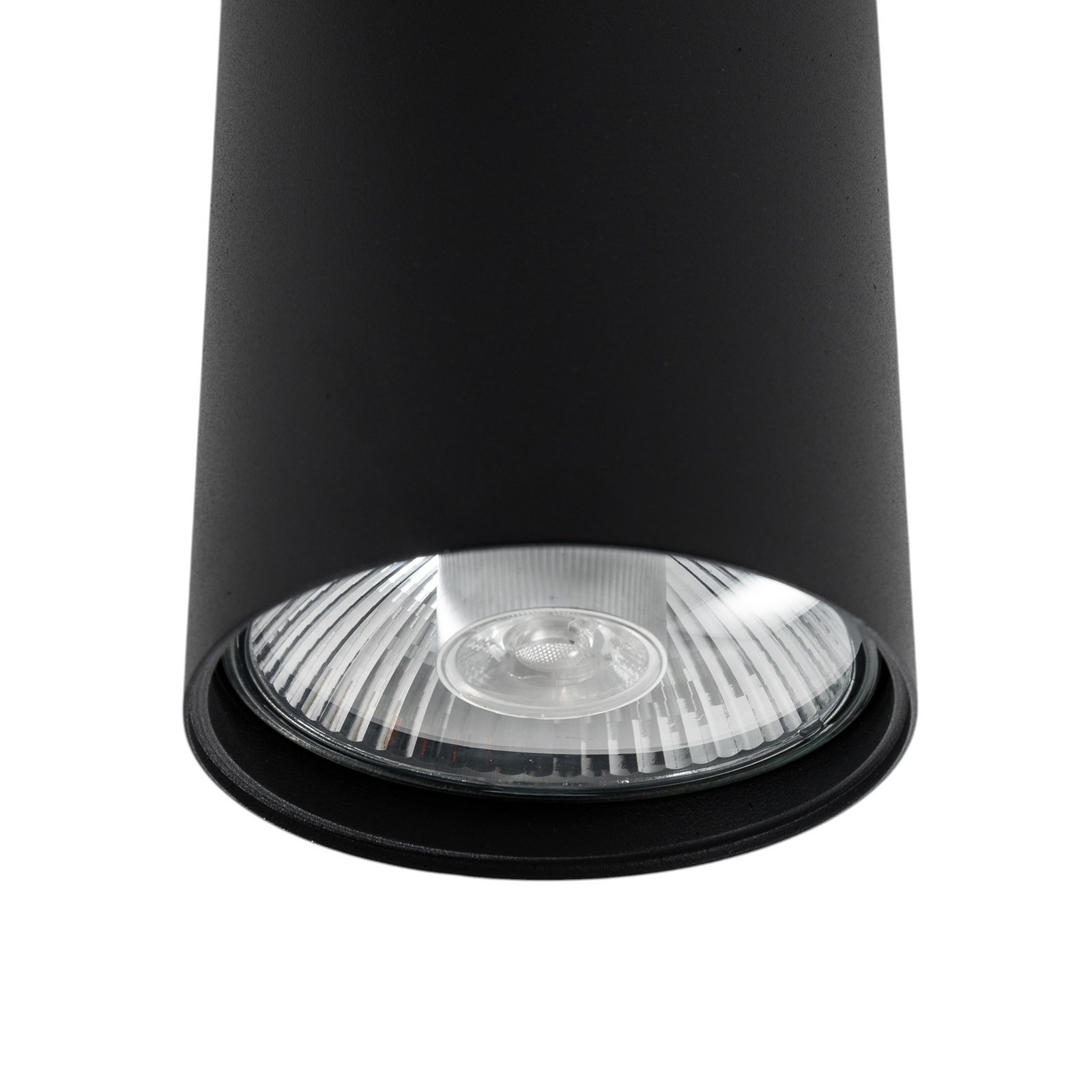 Spot pour plafond Tubo Ø 12 cm, noir