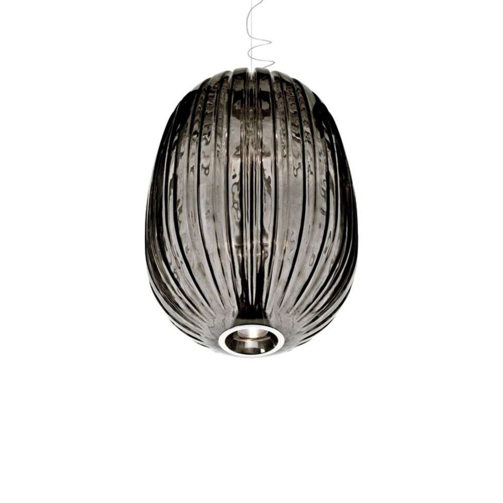 Plass Grande LED Lustră Pendul Grey 4,9m - Foscarini