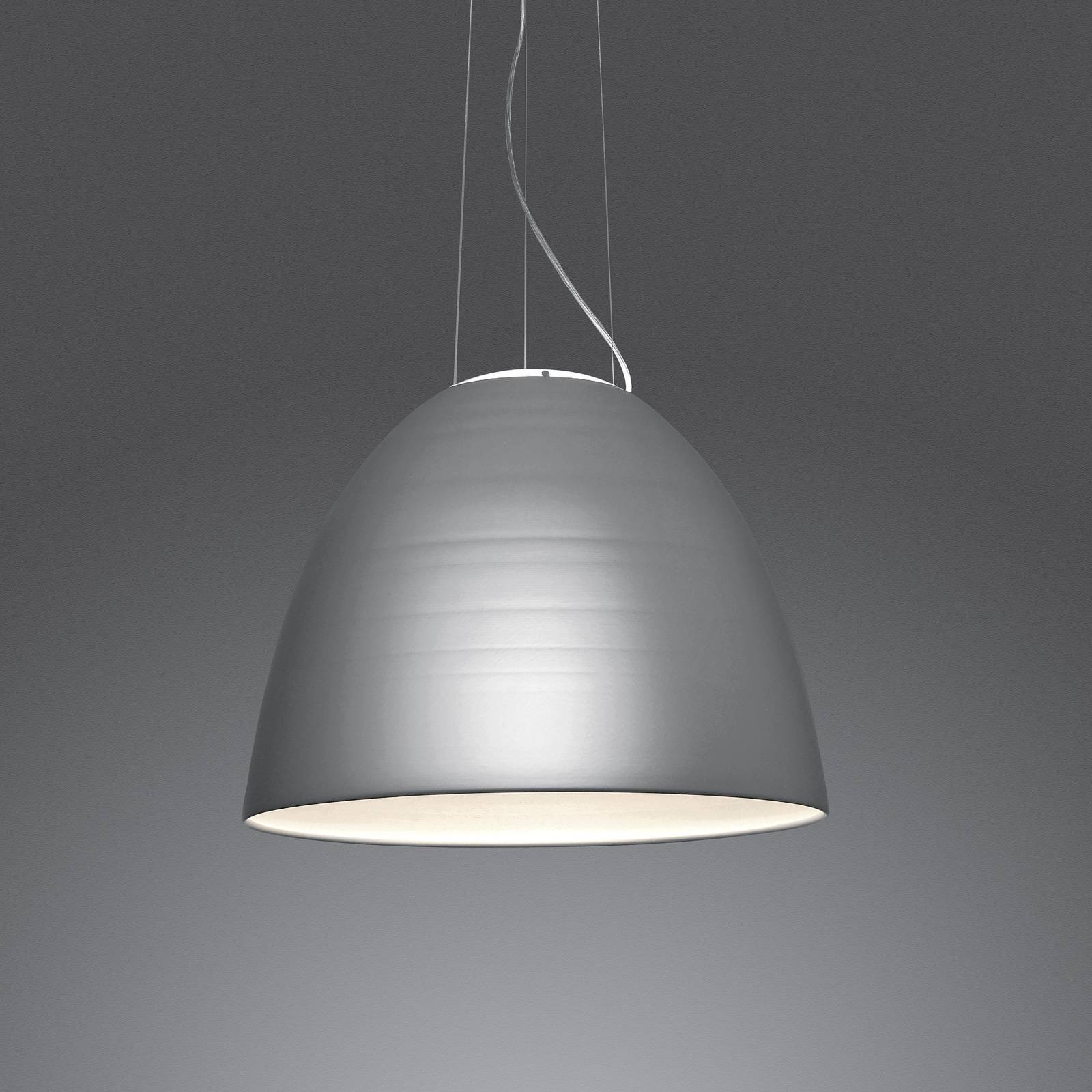 Artemide Nur App lampa wisząca LED metalowo szara