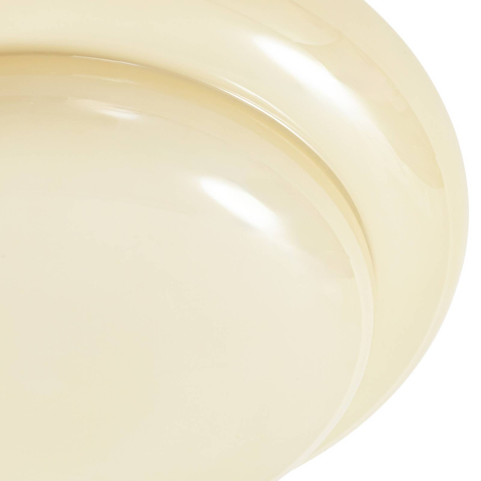 Lampa sufitowa Lucande Leilani, Ø 35 cm, żółta, E27, szkło
