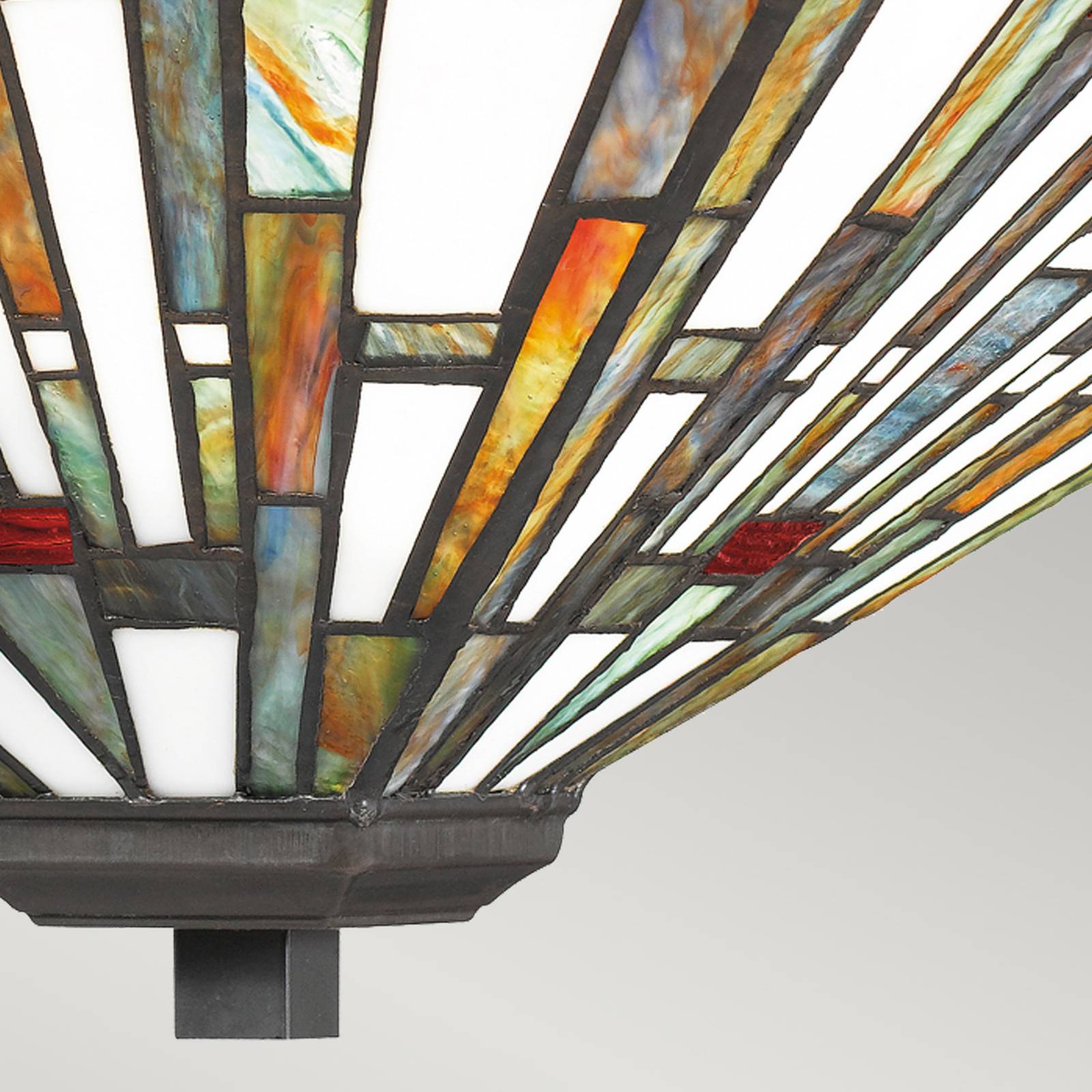 QUOIZEL Maybeck loftlampe i Tiffany-design