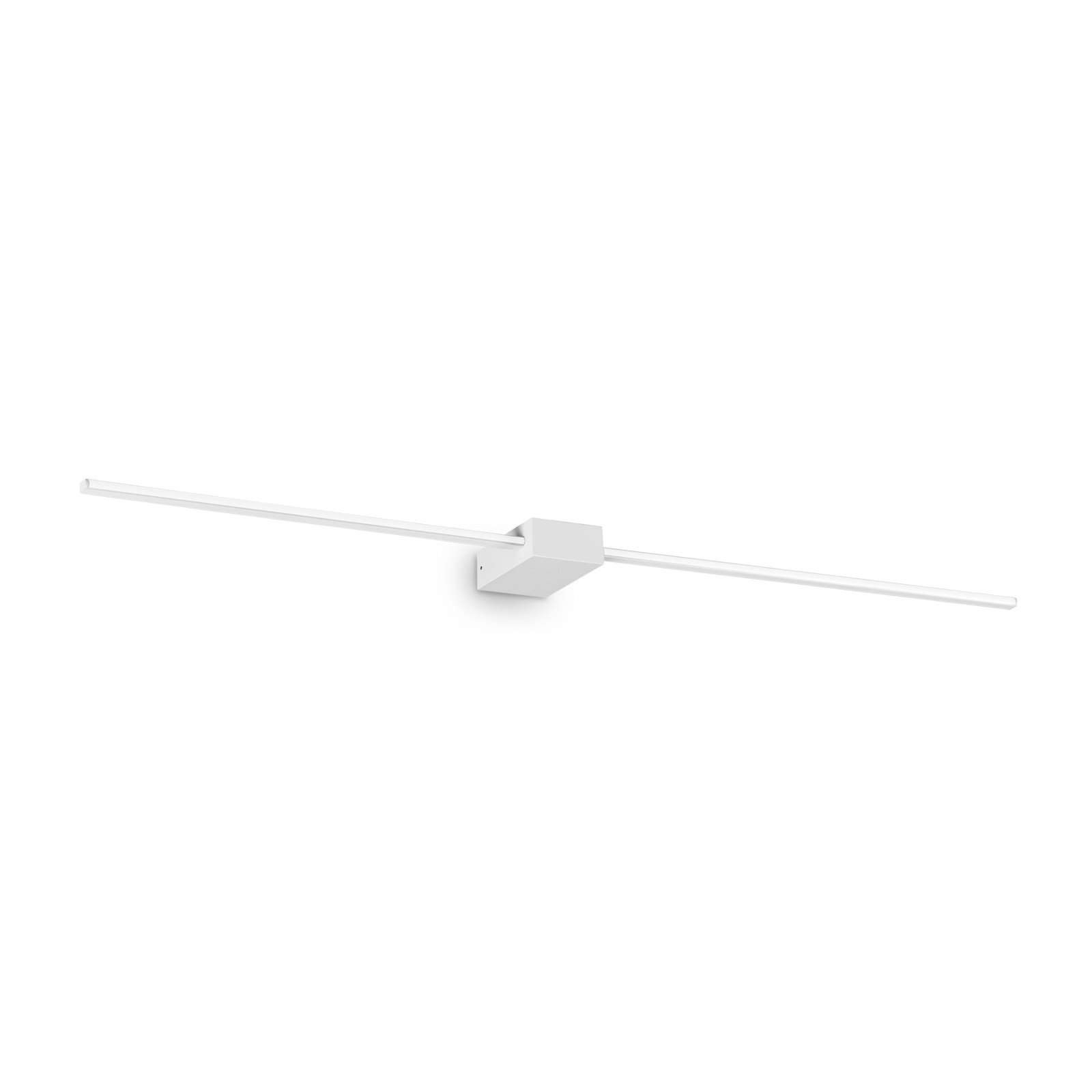 Ideal Lux LED wall light Theo white, width 115 cm aluminium