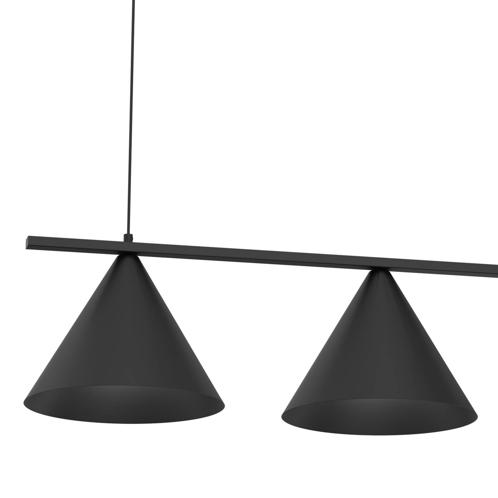 Kapitale hanglamp, zwart, 3-lamps, Ø 32 cm, GX53