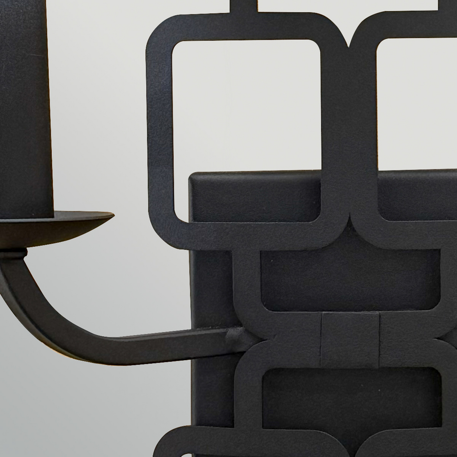 Lampa ścienna Sabina, czarny, wysokość 42 cm, 2-punktowa, metal/tkanina