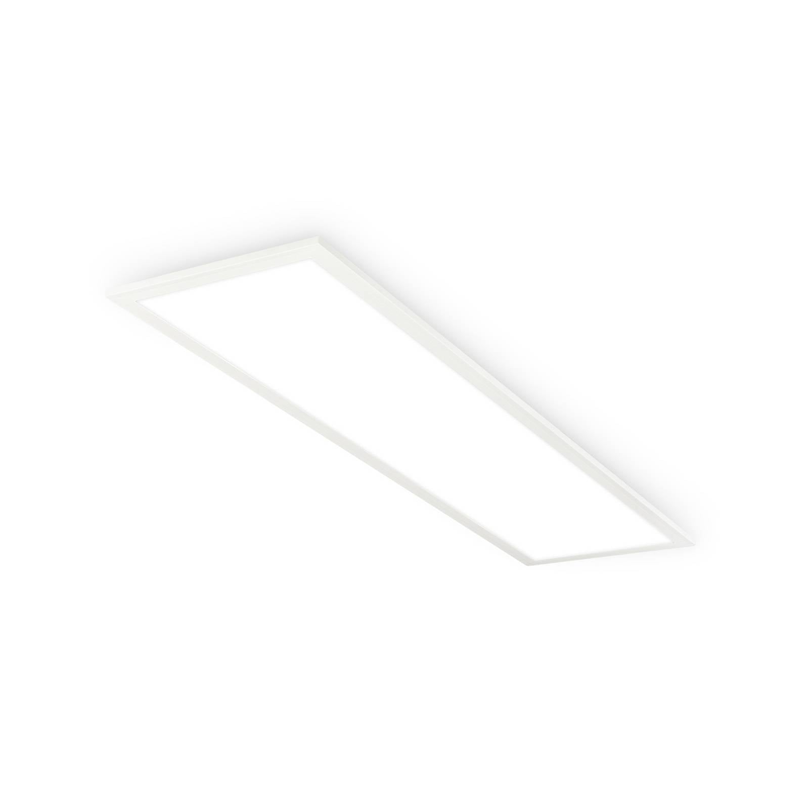 Briloner Panneau LED Simple A, blanc, 100 x 25 cm, métal, 4 000 K