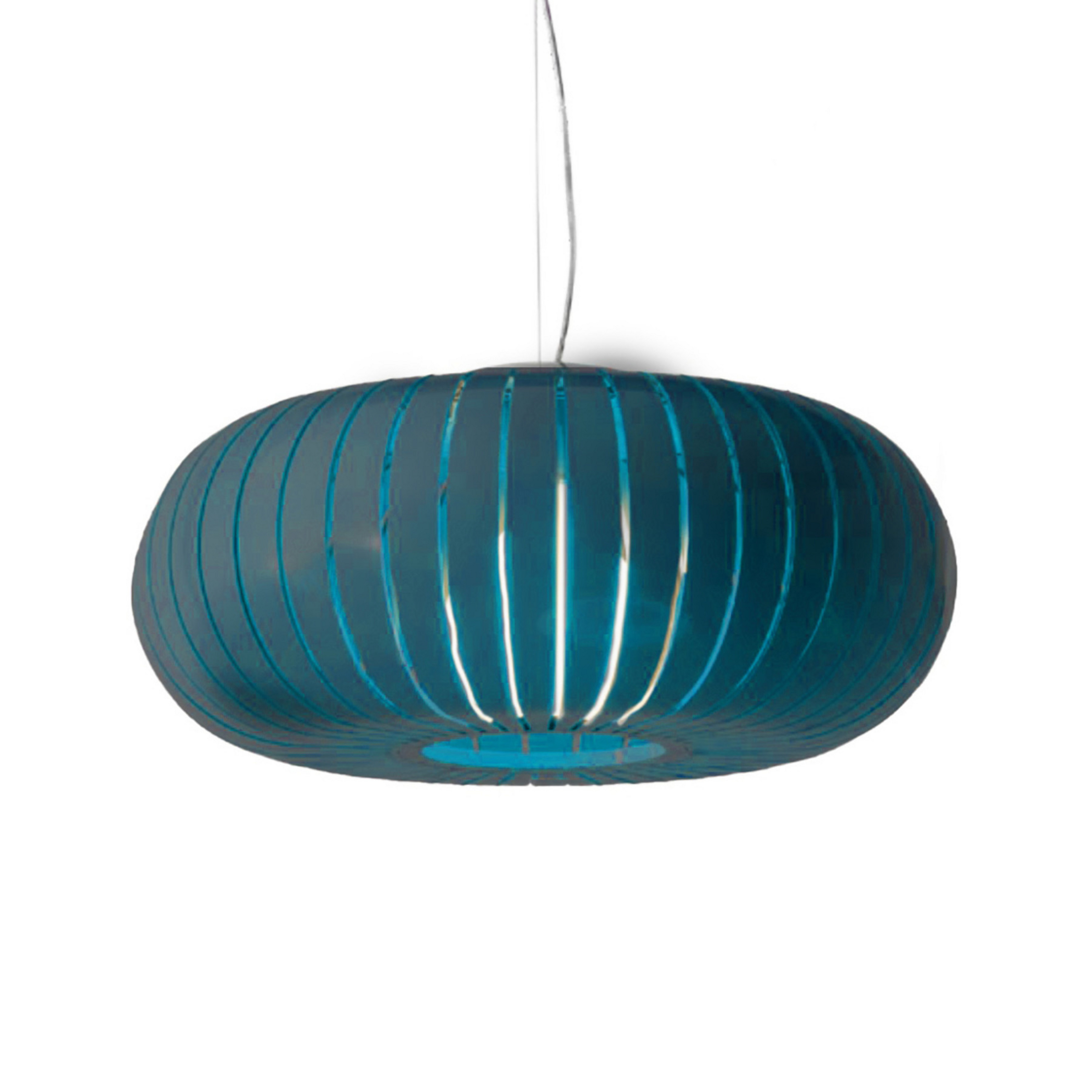 Teresa LED pendant light, petrol blue, Ø 50 cm - Kartell