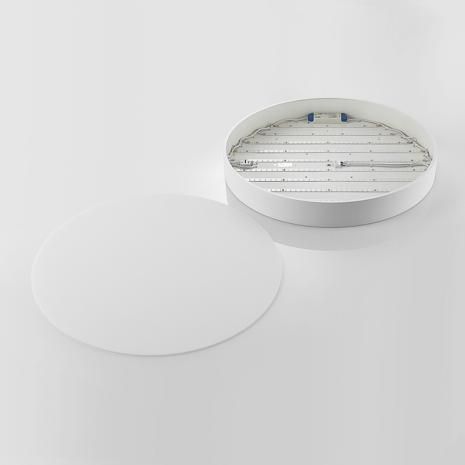 Arcchio Noabelle plafonnier LED, blanc, 80 cm